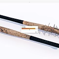 Durable Wooden Baseball Bats With Black Grips And Spiked Structure For Sports Use