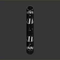 Tactical Black Folding Knife With Durable Metal Blade And Ergonomic Grip Handle Design
