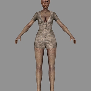 Realistic Silent Hill Monster Nurse Realistic Game Silent Hill Monster Nurse Thriller Horror Zombie Movie 3d model