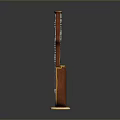 Elegant Classical Harp Decorative Household Item With Golden Accents And Carved Design