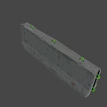 Concrete barrier 3d model