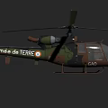 Detailed Military Helicopter In Camouflage Paint For Indian Army With Rotors
