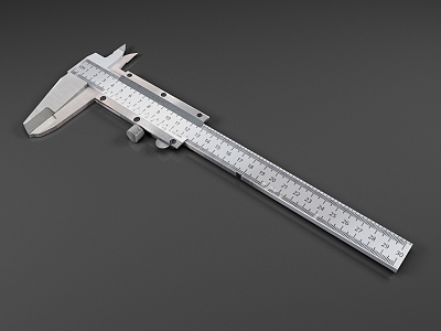 Vernier caliper ruler measuring tool 3d model