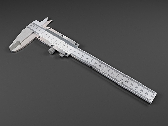 Vernier caliper ruler measuring tool 3d model