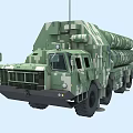 Military Function Vehicle With Camouflage Paint Missile Launch System And Multi Wheel Design