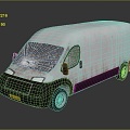 Hyundai Bus School Bus Van Box Car 3d model