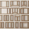 Chinese-style window combination casement window floor-to-ceiling window bay window sliding window 3d model