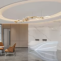 Office Front Desk 3d model