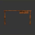 Wooden Functional Desk With Carved Legs And Single Drawer For Home Study Use