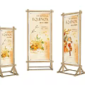 Modern Display Board Billboard Display Rack Yi Labao Vertical Billboard Sign Poster Rack 3d model