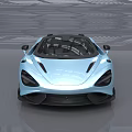 Light Blue Convertible Sports Car With Sleek Modern Design And Black Accents