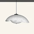 Modern Elegant Pendant Light With White Textured Shade And Warm Illumination Glow