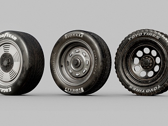 Tire 2 car tire car tire car 3d model