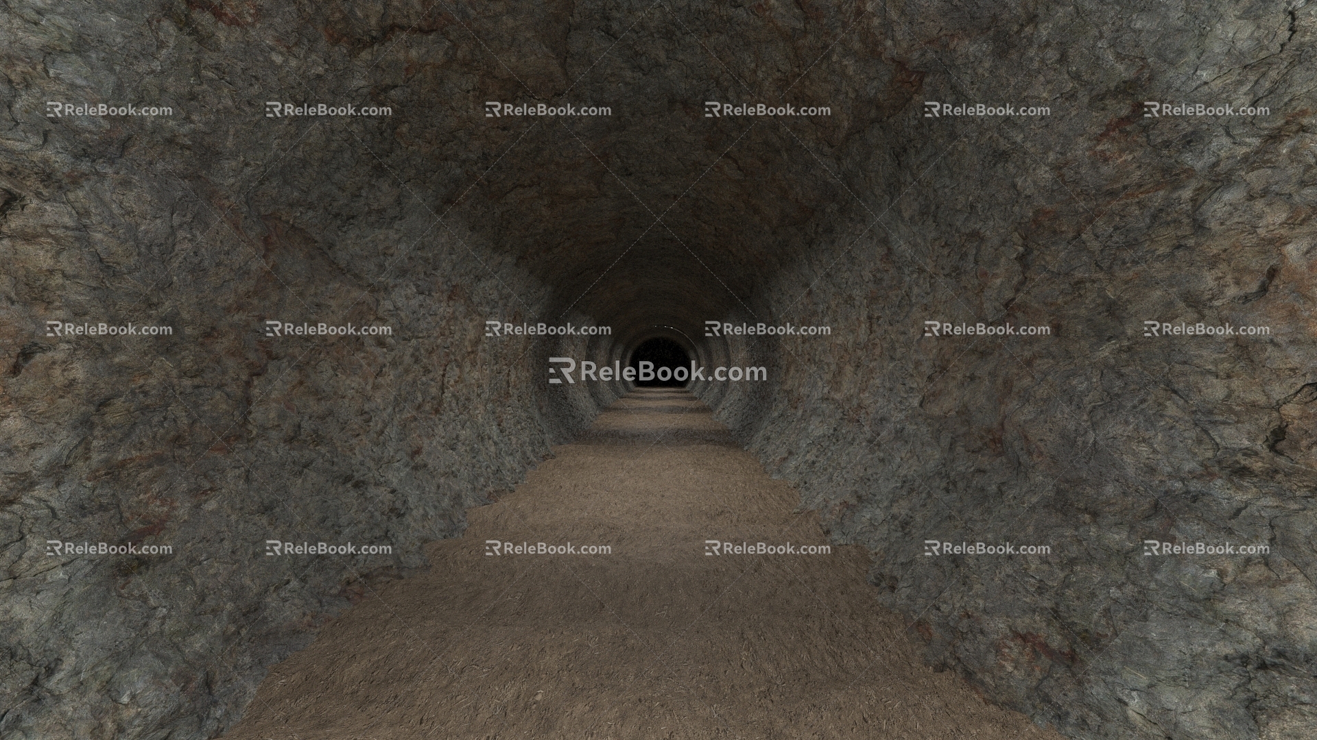 Tunnel Mine Cave Mine Cave 3d model