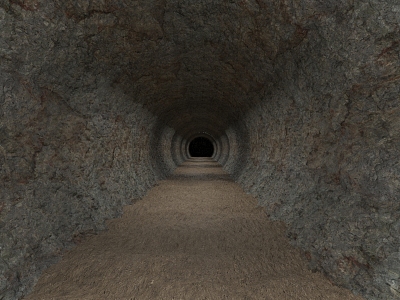 Tunnel Mine Cave Mine Cave 3d model