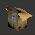 Logistics box express box parcel box carton goods box goods box sundries box carton box 3d model