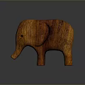 Unique Decorative Wooden Elephant Sculpture Featuring Natural Wood Texture And Handcrafted Design