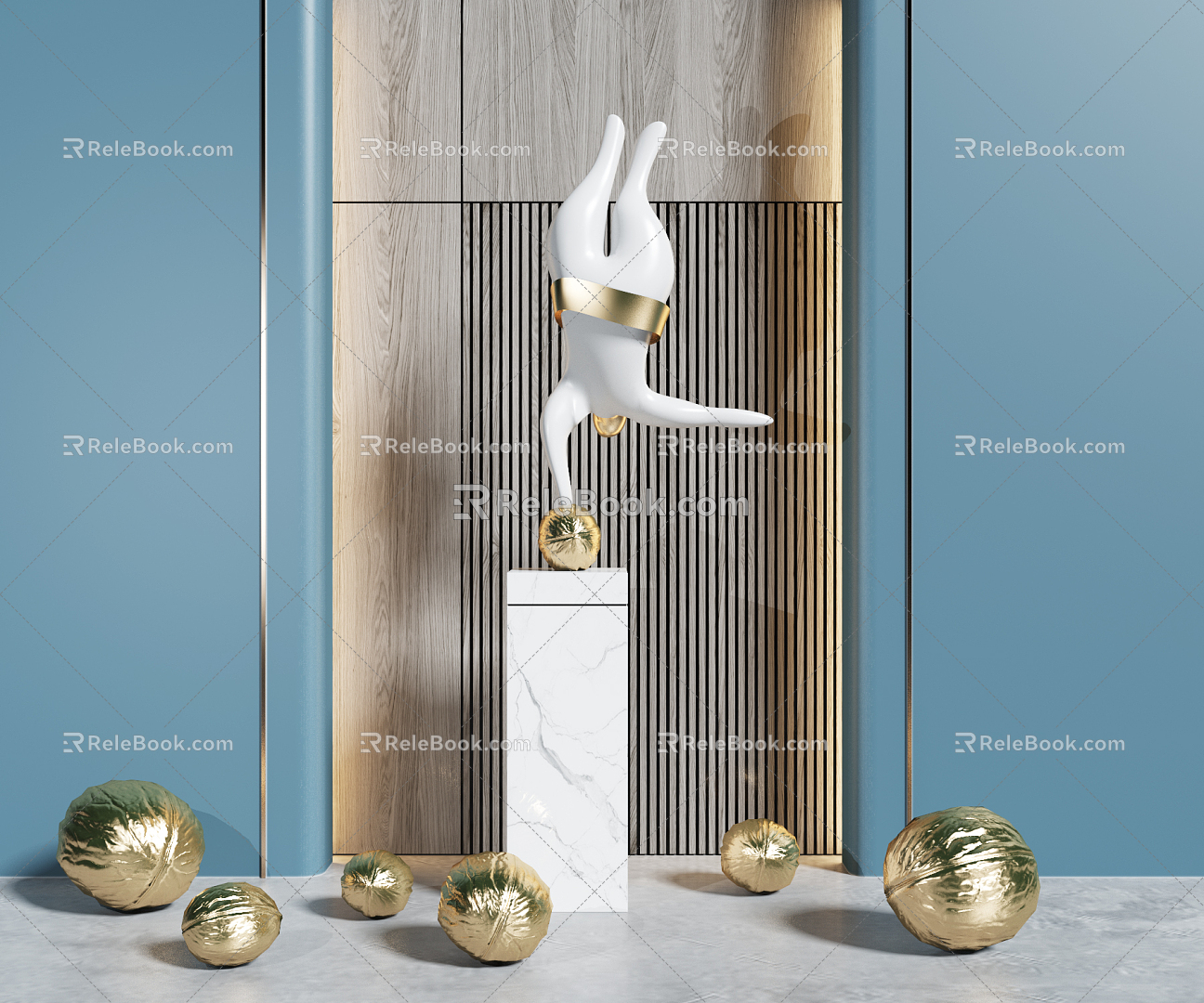 Light Luxury Sculpture 3d model