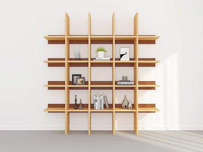 Modern Bookshelf 3d model