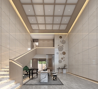 Modern Hall 3d model