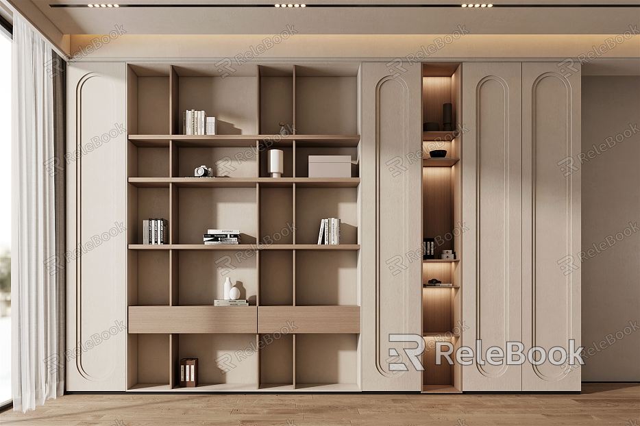 Quiet Bookcase Decorative Bookcase model