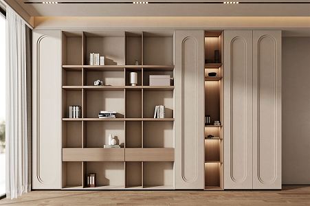 Quiet Bookcase Decorative Bookcase 3d model