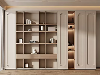 Quiet Bookcase Decorative Bookcase 3d model