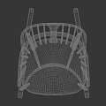 Wooden Leisure Chair In Classic Style With Rocking Base And Natural Finish