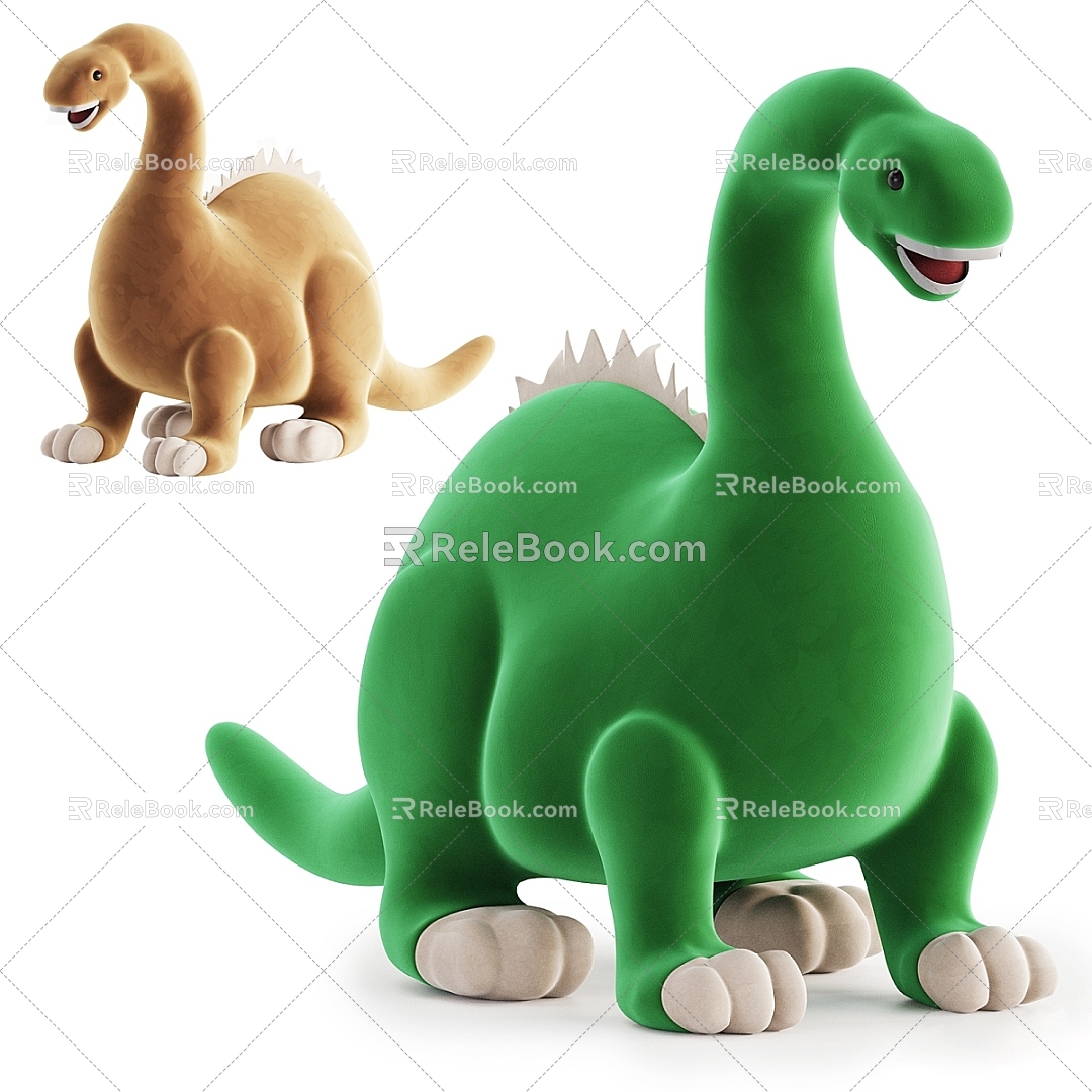 Modern Toy Patrick Children's Toy Dinosaur Doll 3d model