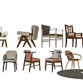 Stylish Leisure Chairs With Various Modern Designs Wooden Frames And Comfortable Cushions