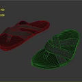 Dark Gray Cross Strap Flip Flops With Textured Lightweight Design For Everyday Casual Wear