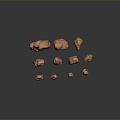 Stone Rock Stone Stone Appreciation Stone Strange Stone Ore Realistic 3d model