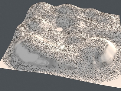 Snow terrain 3d model