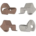 Brown and Beige Modern Minimalist Leisure Chairs With Unique Curved Design