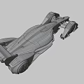 Red Ferrari Futuristic Racing Car With Aerodynamic Design And Shell Logo