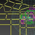 Aerial Planning Of Urban City With High Rise Buildings Streets And Greenery