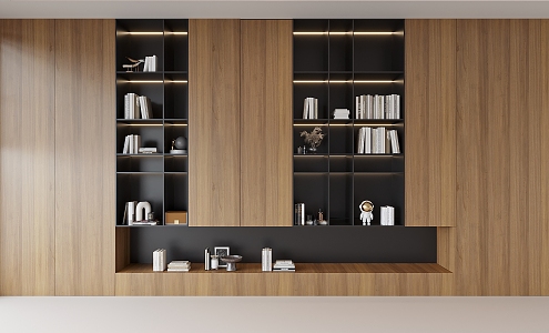 Modern bookcase 3d model