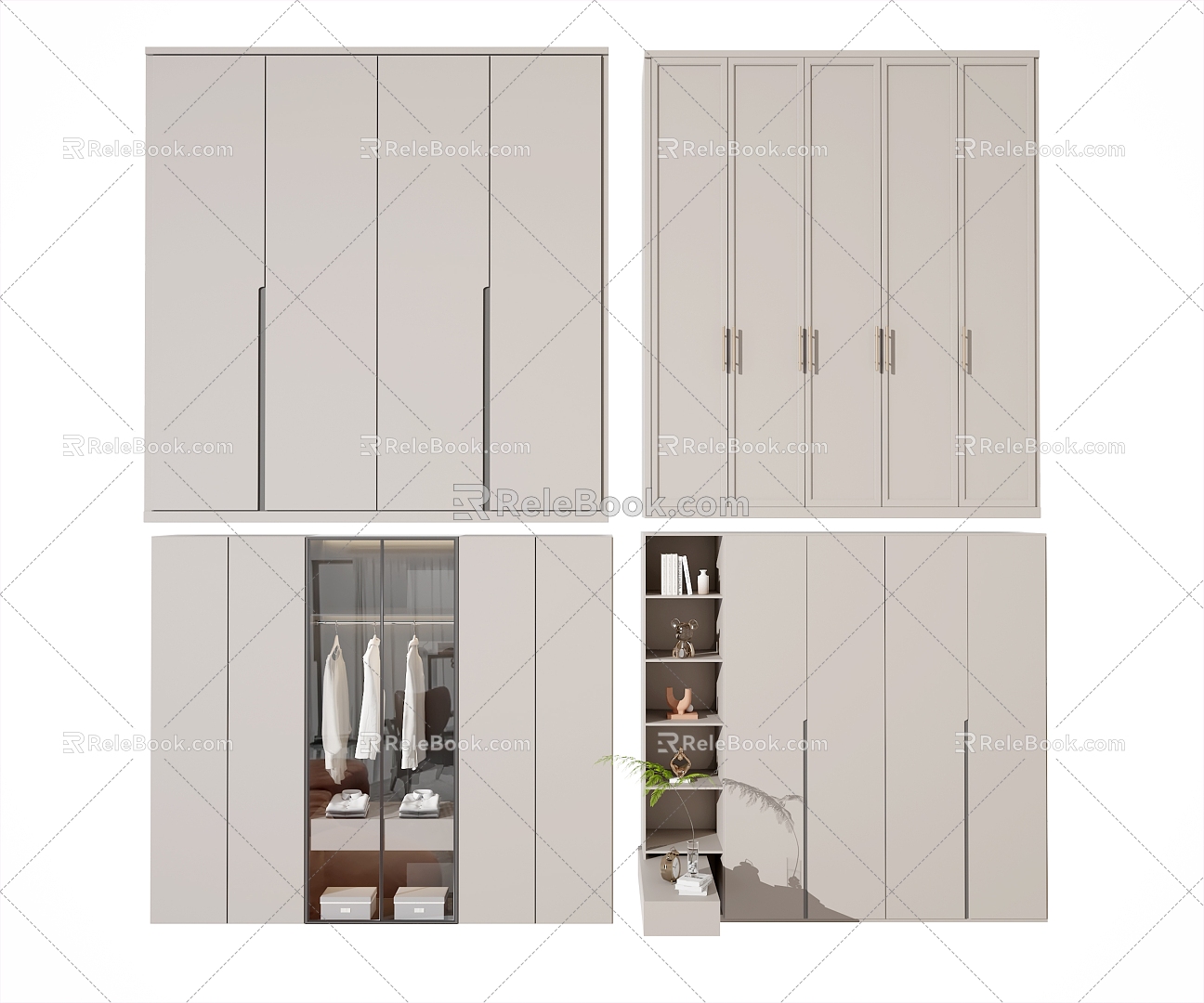 Wardrobe Coat Cabinet 3d model