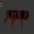 Robot Spider Robot Mecha Spider Science Fiction Spider Mechanical Spider Battery Spider Tower Defense 3d model