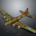 Vintage Brown Military Aircraft Model With BN Marking And Star Logo In Space Aviation Collection