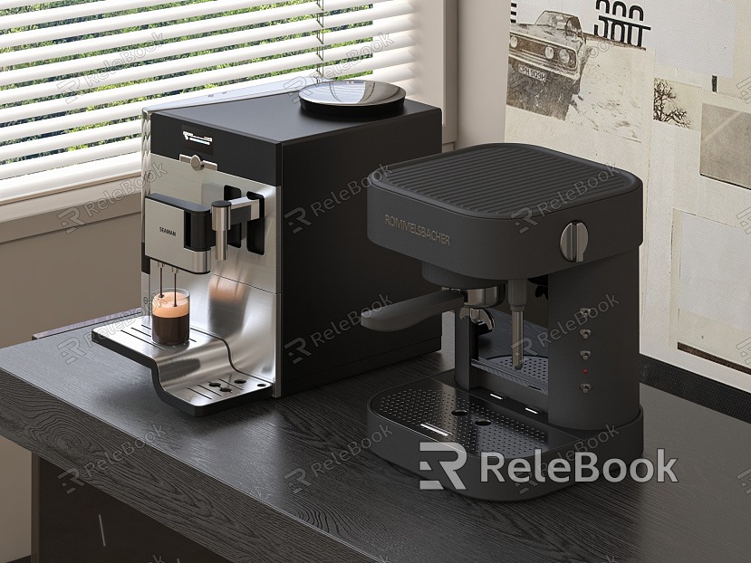 Modern coffee machine model