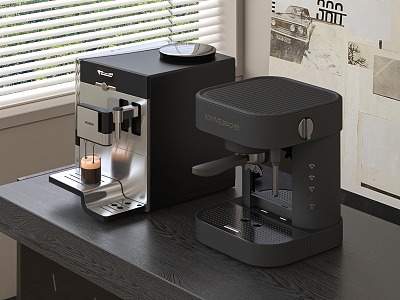 Modern coffee machine 3d model