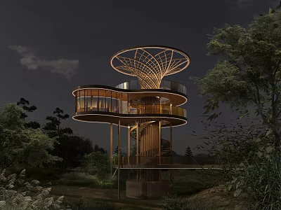 Modern Road Infrastructure With Solar Street Lights Green Belts And Bike Lanes 3d model