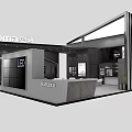 Homa Exhibition Booth Modern Design With Display Area And Reception Counter