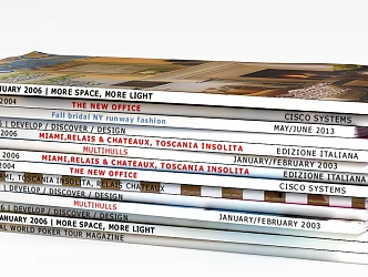Books and Magazines 3d model
