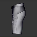 Blue SPINESHOW Athletic Shorts With Elastic Waistband And White Logo