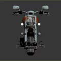 Red Motorcycle With Black Seat Silver Handlebars And Chrome Wheels Modern Design