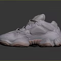 Stylish Light Gray Sports Shoes With Pink Chunky Soles And Trendy Design