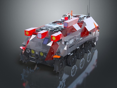 Modern Toy Car Lego Car Lego Patrol Car Lego Jeep Lego Military Car Lego Car Desert Patrol Car 3d model