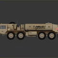 Flammable Cargo Transport Heavy Duty Multi Wheel Fuel Tanker Utility Vehicle